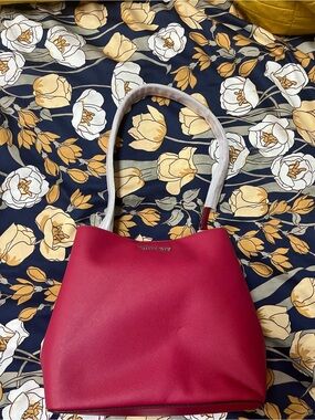 Michael Kors Raspberry Red Shoulder Tote NWT